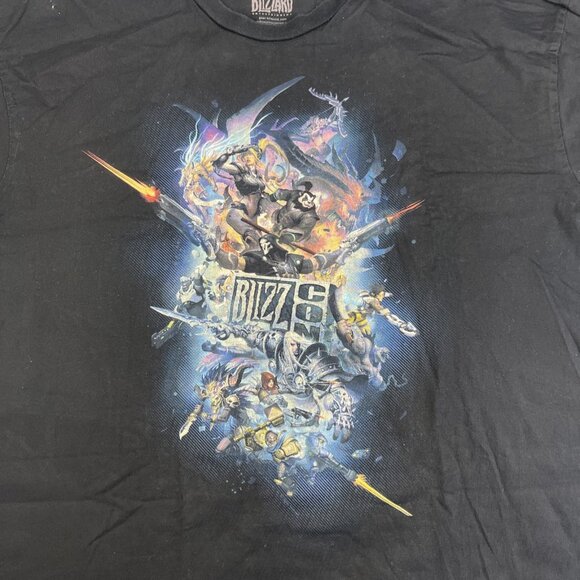 BlizzCon Anaheim 2014 Blizzard Entertainment WoW Promo T-Shirt Men's XL - Picture 7 of 16
